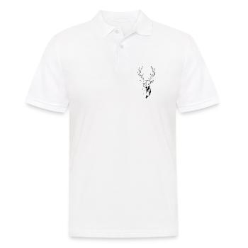 Hirsch - Männer Poloshirt - Weiß - Vorne - Kai (181cm)
