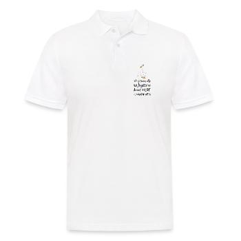 Lustige Geschenke für Vegetarier zu Weihnachten - Männer Poloshirt - Weiß - Vorne - Kai (181cm)