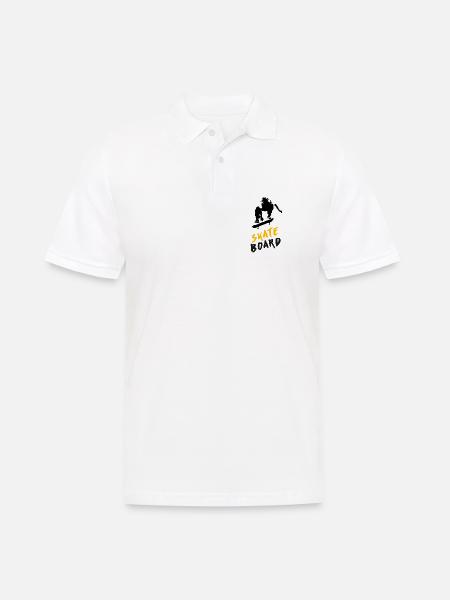 SKATEBOARDING 2024 - Männer Poloshirt - Weiß