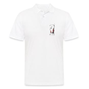 keine Gnade für die Wade Marathon Halbmarathon - Männer Poloshirt - Weiß - Vorne - Kai (181cm)