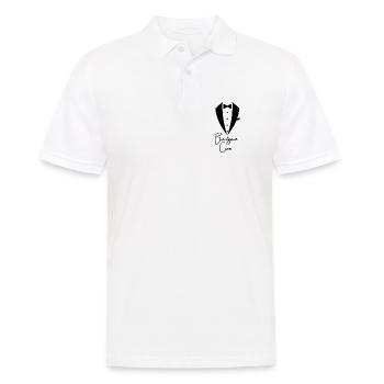 Junggesellenabschied Bräutigam CREW Bräutigam Team - Männer Poloshirt - Weiß - Vorne - Kai (181cm)