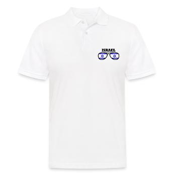Israel - Men's Polo Shirt - white - Front - Kai (181cm)