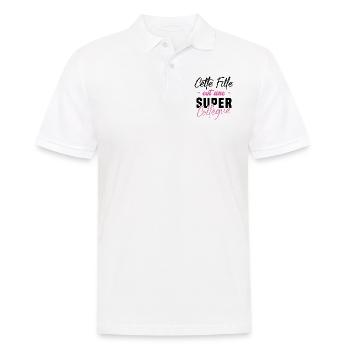 Cette fille est une super Collègue - Polo Homme - blanc - Devant - Kai (181cm)
