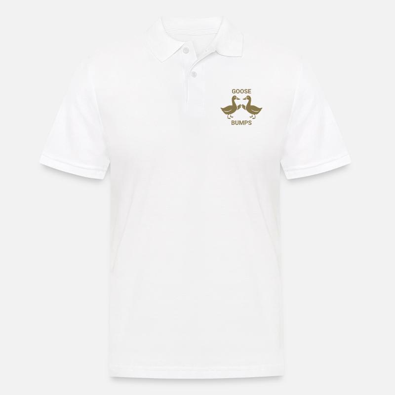 Goose Bumps - Männer Poloshirt - Weiß
