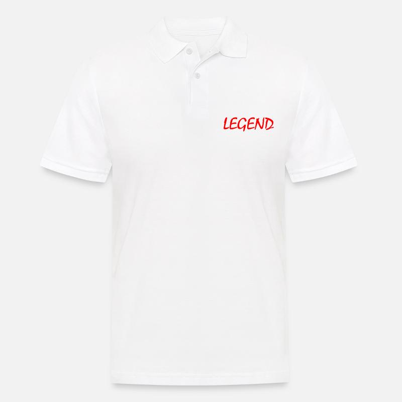Legend - Männer Poloshirt - Weiß