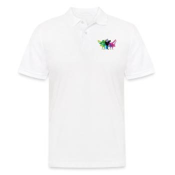 BREAKDANCE - Männer Poloshirt - Weiß - Vorne - Kai (181cm)