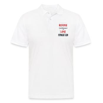 refuse to lose mix martial art - Men's Polo Shirt - white - Front - Kai (181cm)