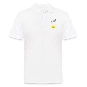 Egg quoted - Men's Polo Shirt - white - Front - Kai (181cm)