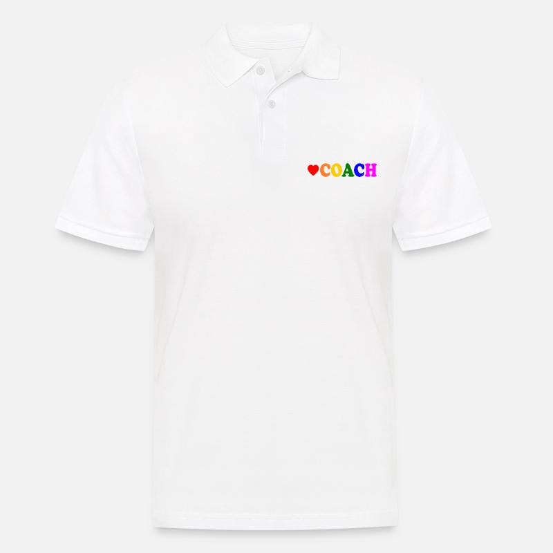 Coach - Männer Poloshirt - Weiß