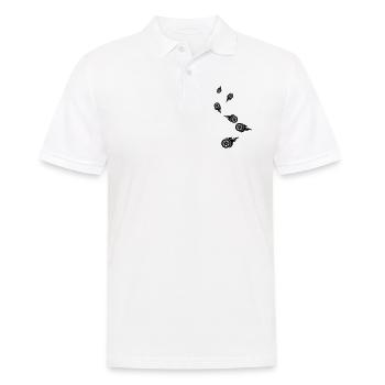 Reifen feuer - Männer Poloshirt - Weiß - Vorne - Kai (181cm)