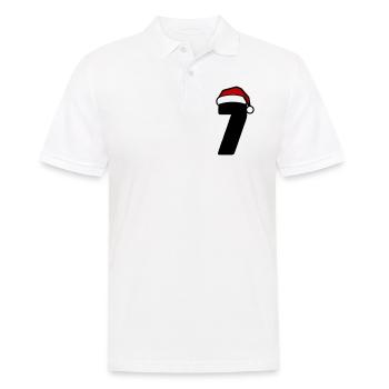 7 Numéro de Noël - Polo Homme - blanc - Devant - Kai (181cm)