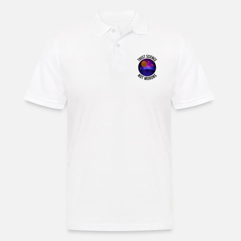 Trust Science Not Morons - Funny Science - Polo Homme - blanc