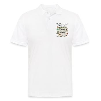 My Christmas Whishlist - Männer Poloshirt - Weiß - Vorne - Kai (181cm)
