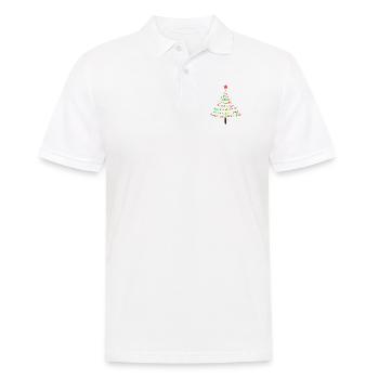 Weihnachtsbaum Kinder Frieden - Männer Poloshirt - Weiß - Vorne - Kai (181cm)