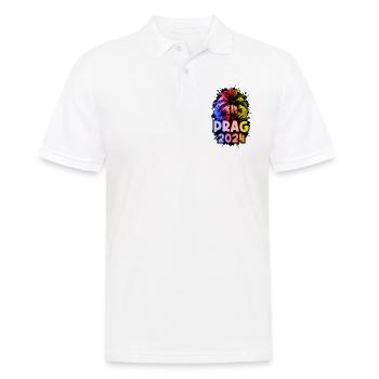 Prague 2024 Vacances Coloré - Polo Homme - blanc - Devant - Kai (181cm)