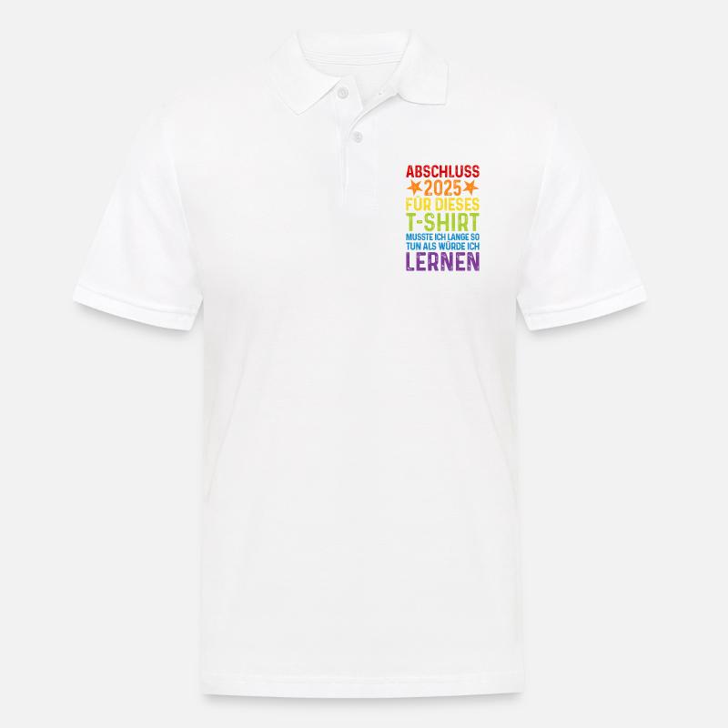Abschluss 2025 - Männer Poloshirt - Weiß