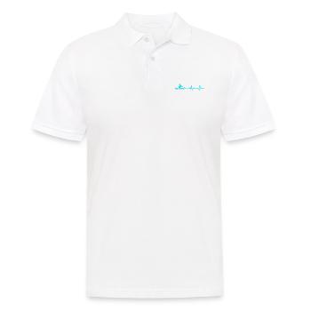 Heartbeat Canoe Heartbeats - Männer Poloshirt - Weiß - Vorne - Kai (181cm)