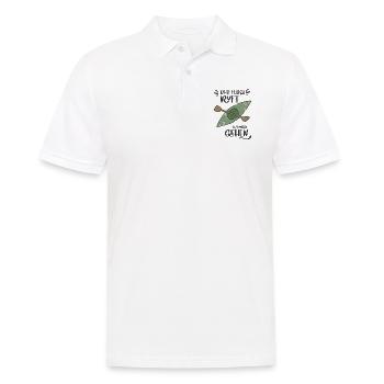 FLUSS RUFT KANU KAYAK WILDWASSER GEHEN SEE MOTIVE - Männer Poloshirt - Weiß - Vorne - Kai (181cm)