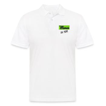 MAMAN - Polo Homme - blanc - Devant - Kai (181cm)
