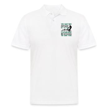 Snowboarding Snowboard You Can'T - Men's Polo Shirt - white - Front - Kai (181cm)