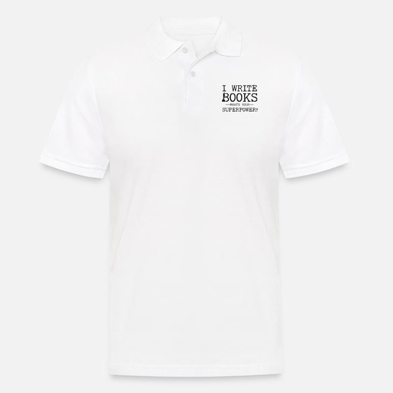 Writing Novel Writer & Published - Männer Poloshirt - Weiß