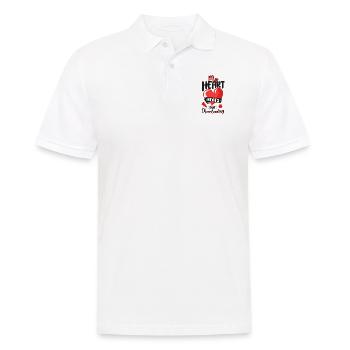 Cheer Cheerleading Heart My Heart - Männer Poloshirt - Weiß - Vorne - Kai (181cm)