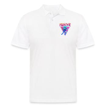 Parkour Free Running Traceur 80S - Polo Homme - blanc - Devant - Kai (181cm)