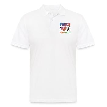 Joueur de volleyball Équipe Peace Love - Polo Homme - blanc - Devant - Kai (181cm)