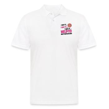 Joueur de volleyball Team Setter - Polo Homme - blanc - Devant - Kai (181cm)