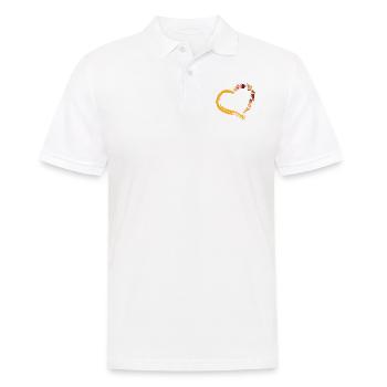 Ice Cream Heart Cone Popsicle - Männer Poloshirt - Weiß - Vorne - Kai (181cm)