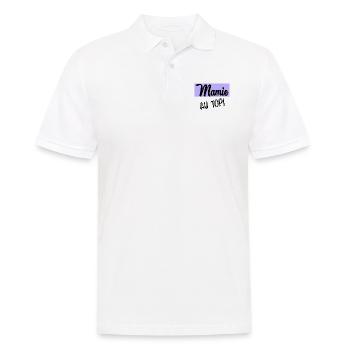 OMA. MUTTERTAG. ALLES GUTE ZUM OMA-TAG. ICH LIEBE DICH - Männer Poloshirt - Weiß - Vorne - Kai (181cm)