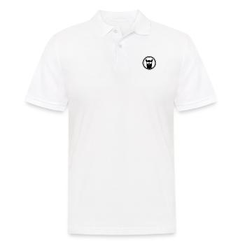 Lama mit Sonnenbrille! / Llama with Sunglasses! - Männer Poloshirt - Weiß - Vorne - Kai (181cm)