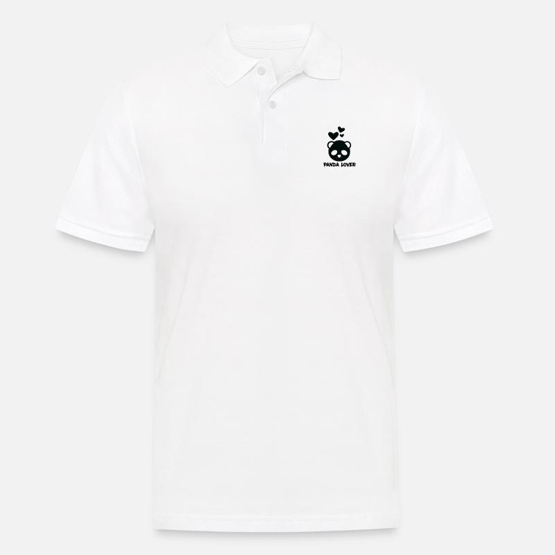 Panda - Panda Lover - Männer Poloshirt - Weiß