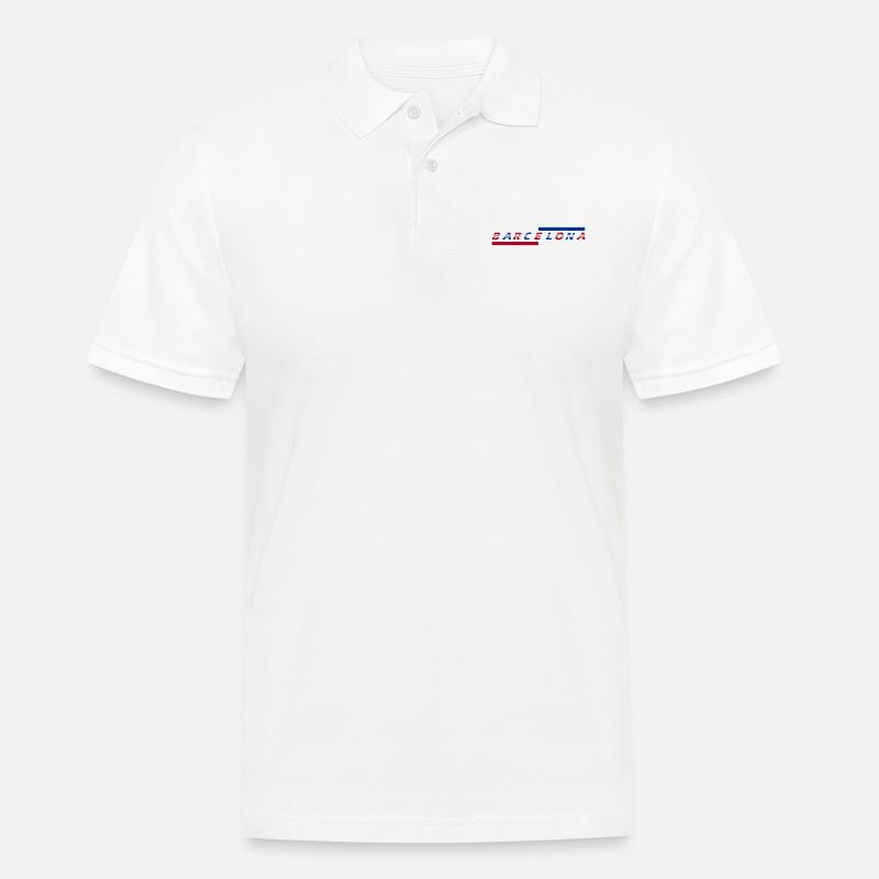 Barcelone - Polo Homme - blanc