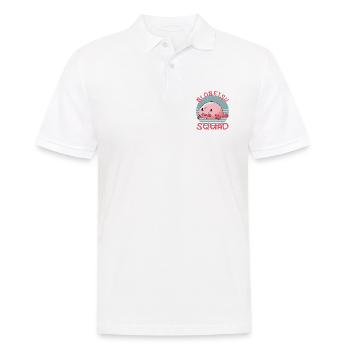 Blobfish Kostüm - Hässliches Blob Fischgesicht - - Männer Poloshirt - Weiß - Vorne - Kai (181cm)