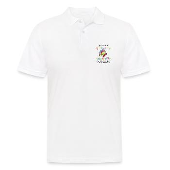 100. Tag Des Schulpuzzle Kostüm 100 Schultage - Männer Poloshirt - Weiß - Vorne - Kai (181cm)