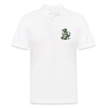 The Humor of Paleontology Dinosaurs - Men's Polo Shirt - white - Front - Kai (181cm)