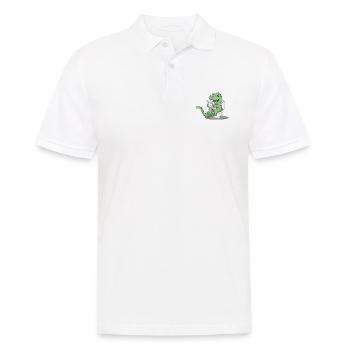 The Humor of Paleontology Dinosaurs - Men's Polo Shirt - white - Front - Kai (181cm)