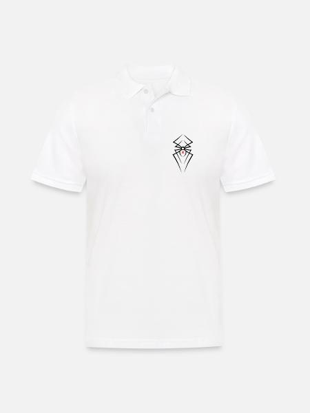 Spider Black Widow Tribal R6Z - Männer Poloshirt - Weiß