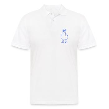 Mouette majeur insulte doigt puant vilain - Polo Homme - blanc - Devant - Kai (181cm)