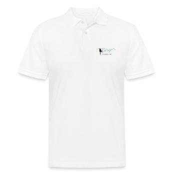 BERG - ICH GEH DANN MAL RAUF - Männer Poloshirt - Weiß - Vorne - Kai (181cm)