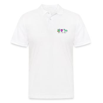 BEAGLE DOGS BETTER DOGS LOVE DOG LOVE MOTIF - Men's Polo Shirt - white - Front - Kai (181cm)