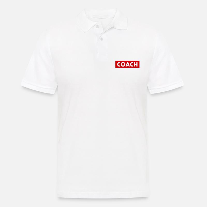 Coach - Männer Poloshirt - Weiß