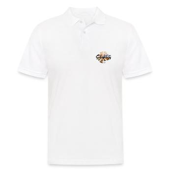 Paix woodstock Solidarité - Polo Homme - blanc - Devant - Kai (181cm)