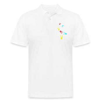 Badge icon icon - Men's Polo Shirt - white - Front - Kai (181cm)