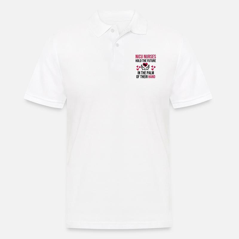 NICU Krankenschwester Geschenke | NICU Studentin - Männer Poloshirt - Weiß