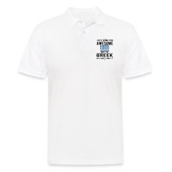 Grèce Grèce Drapeau Origine grecque - Polo Homme - blanc - Devant - Kai (181cm)