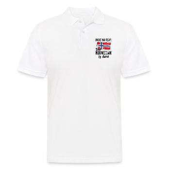 Norvège norvégienne Origine Drapeau norvégien - Polo Homme - blanc - Devant - Kai (181cm)