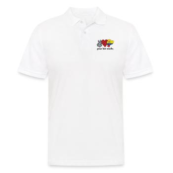 Équateur Équateur Racines équatoriennes - Polo Homme - blanc - Devant - Kai (181cm)