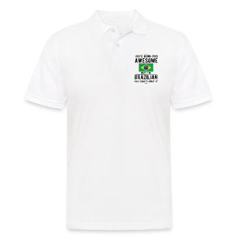 Brésil Brésilien Origine brésilienne - Polo Homme - blanc - Devant - Kai (181cm)
